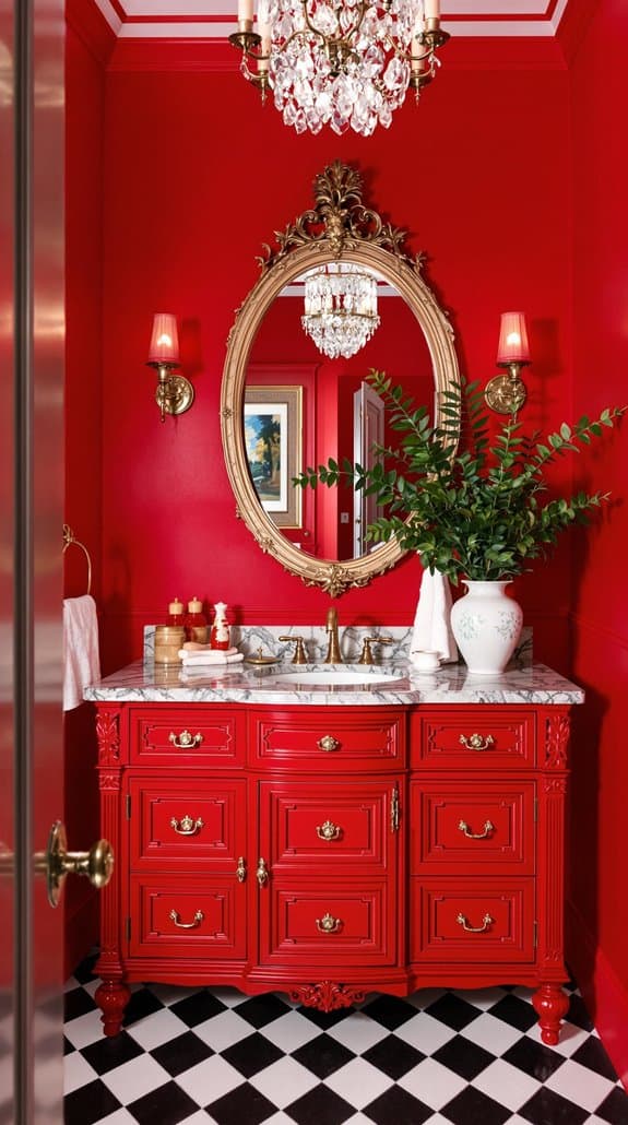 charming retro makeup station