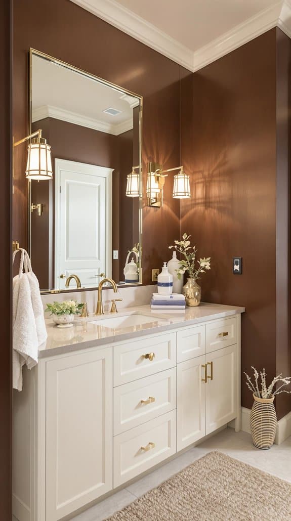 chocolate and cream decor