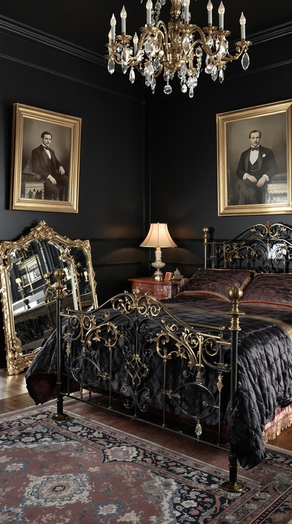 classic black bedroom furniture