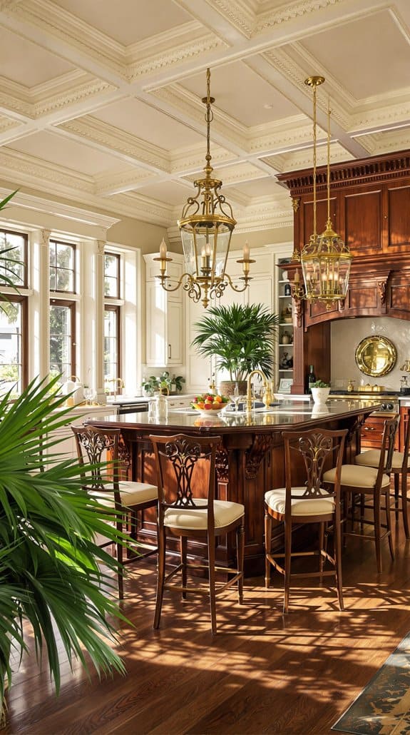 colonial style kitchen island