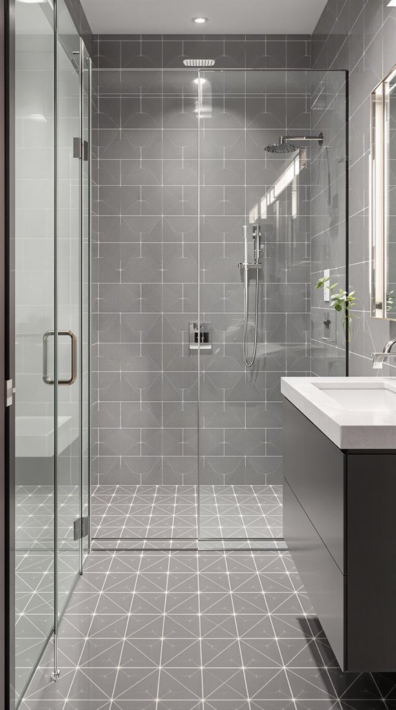 contemporary gray geometric designs