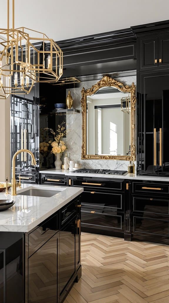 elegant gold accented design
