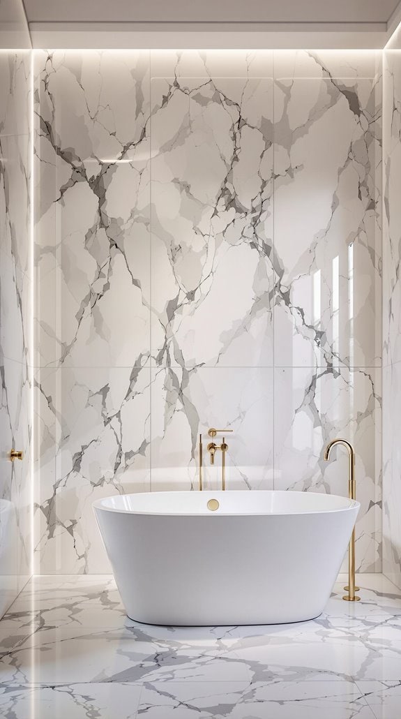 elegant marble inspired wall panels