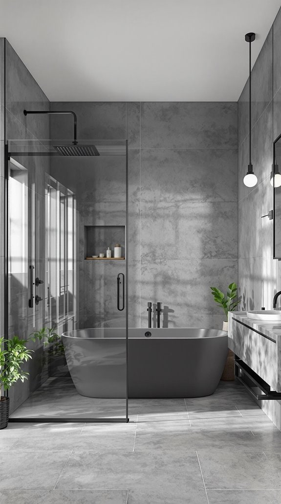 industrial chic gray aesthetic