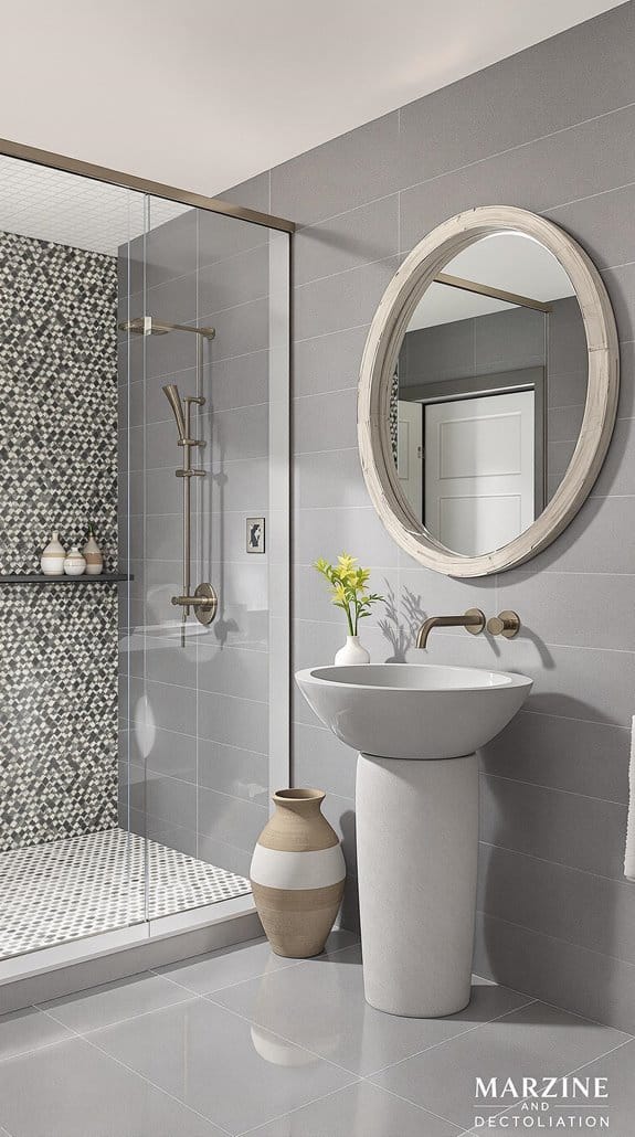 mediterranean gray architectural elements