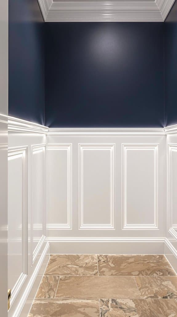 modernized classic wainscoting design