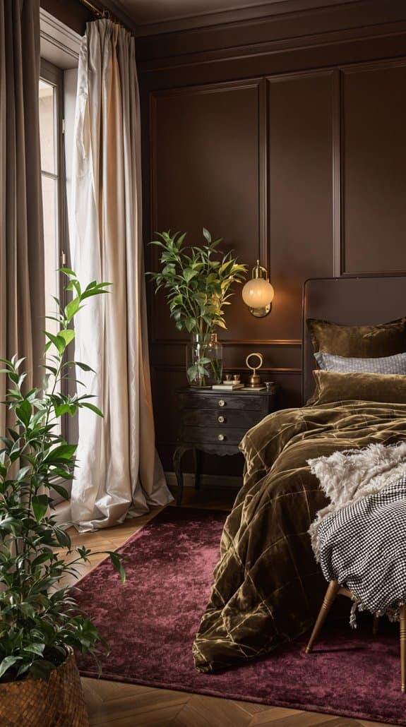 moody earth tones interiors