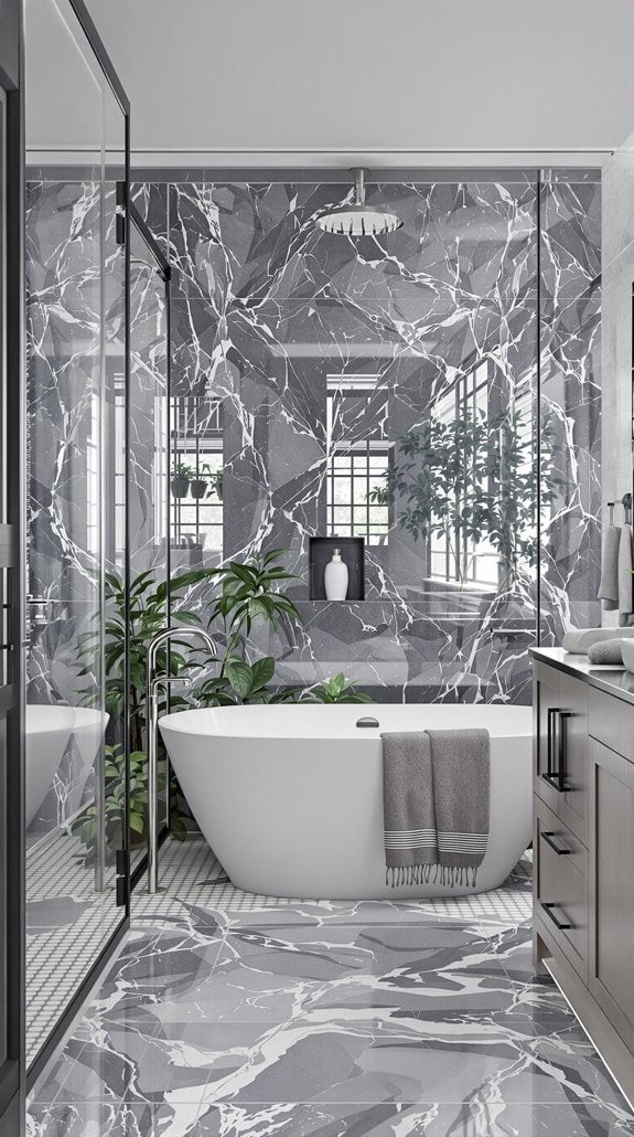 serene gray blue retreats