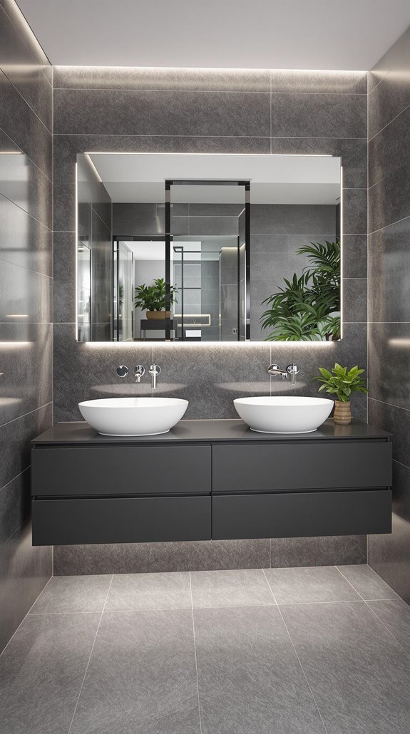 sleek contemporary bathroom furniture