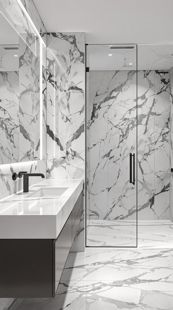 sleek gray marble aesthetics