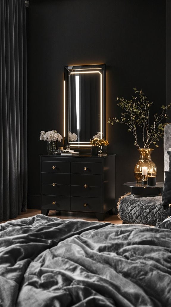 sleek monochrome bathroom furniture