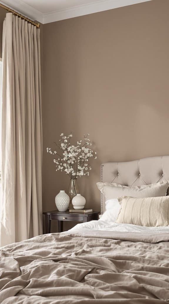 smokey taupe wall decor