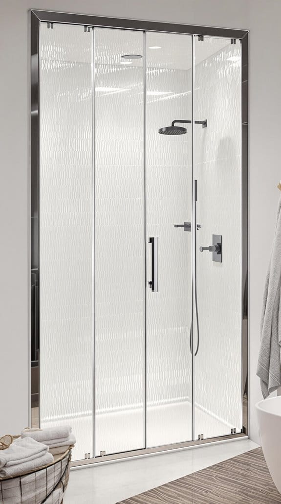 stylish modern shower design