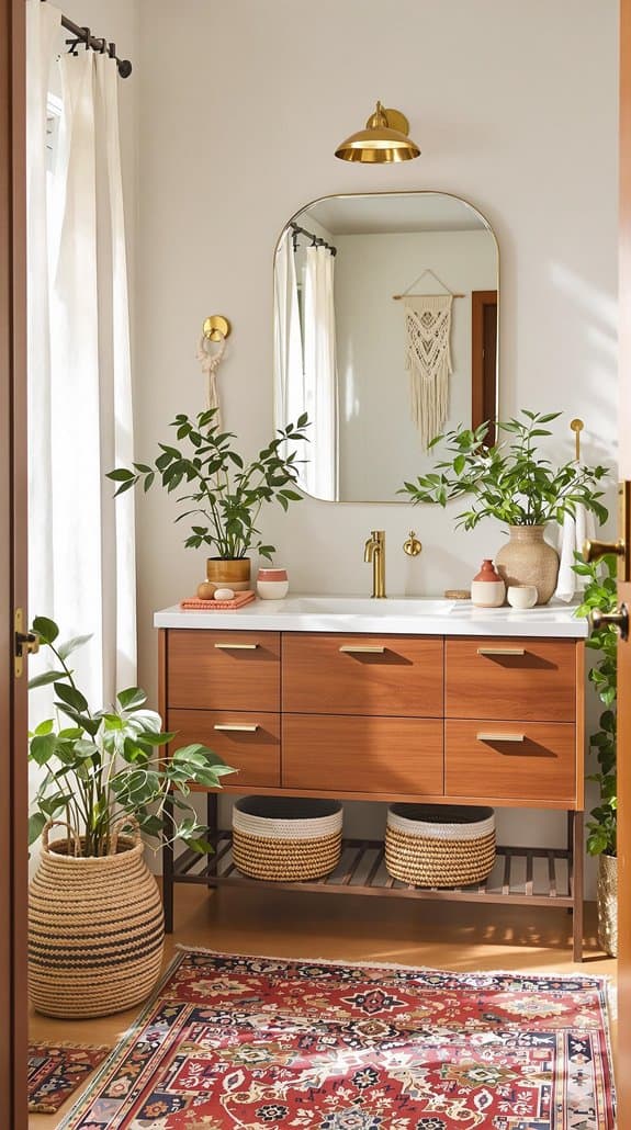 stylish retro bathroom furniture