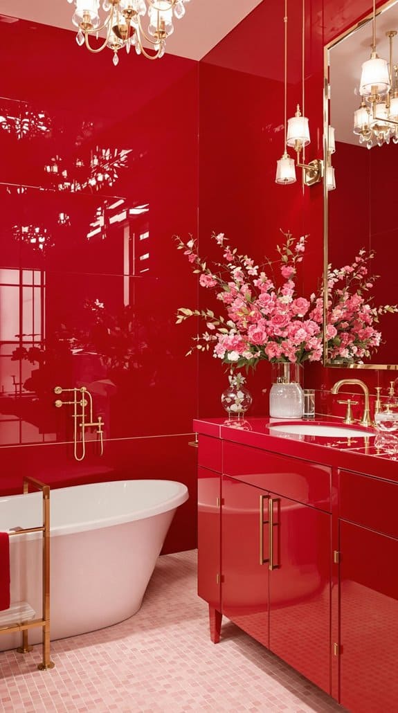 vibrant pink and red harmony