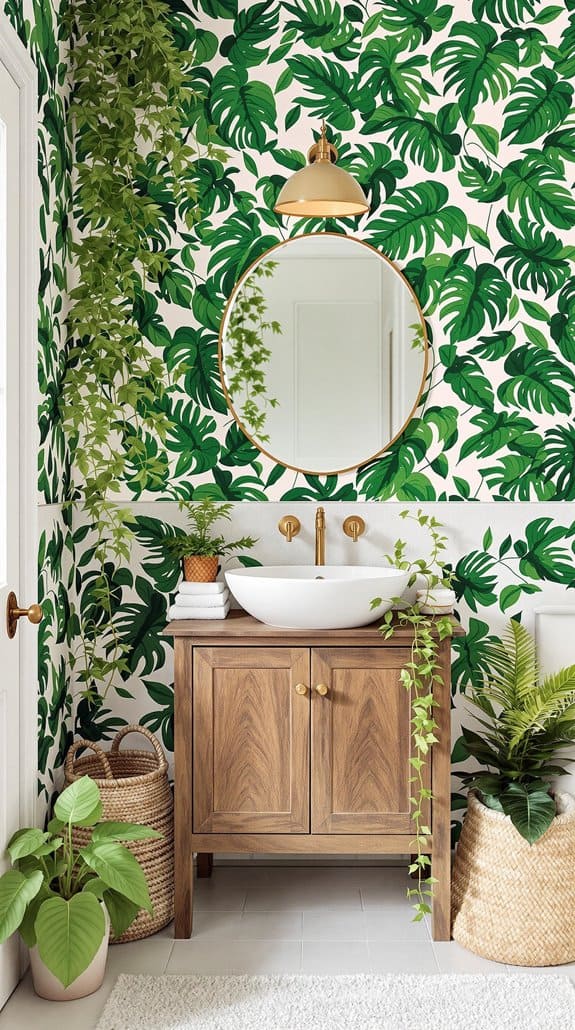 vibrant tropical foliage patterns